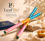 LeafBlu Handmade Navratri Dandiya Sticks | Premium Garba Dandiya Set