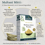 LeafBlu Multani Mitti Powder 200g (Jasmine Flavour) | 100% Natural Bentonite Clay for Face & Hair | Oil Control, Acne Care, Deep Cleansing & Skin Brightening | (Pack of 1)