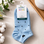 LeafBlu Women’s Ankle Sneaker Socks (Pack of 5) | Cotton Low Cut Socks | Multicolor Multidesign | Soft, Breathable, Stretchable & Comfortable Daily Wear | Premium Quality Socks for Girls & Women (Free Size)