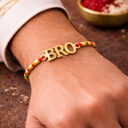 LeafBlu MDF Designer Rakhi (Pack of 4) | Premium Rakhi Collection for Brother