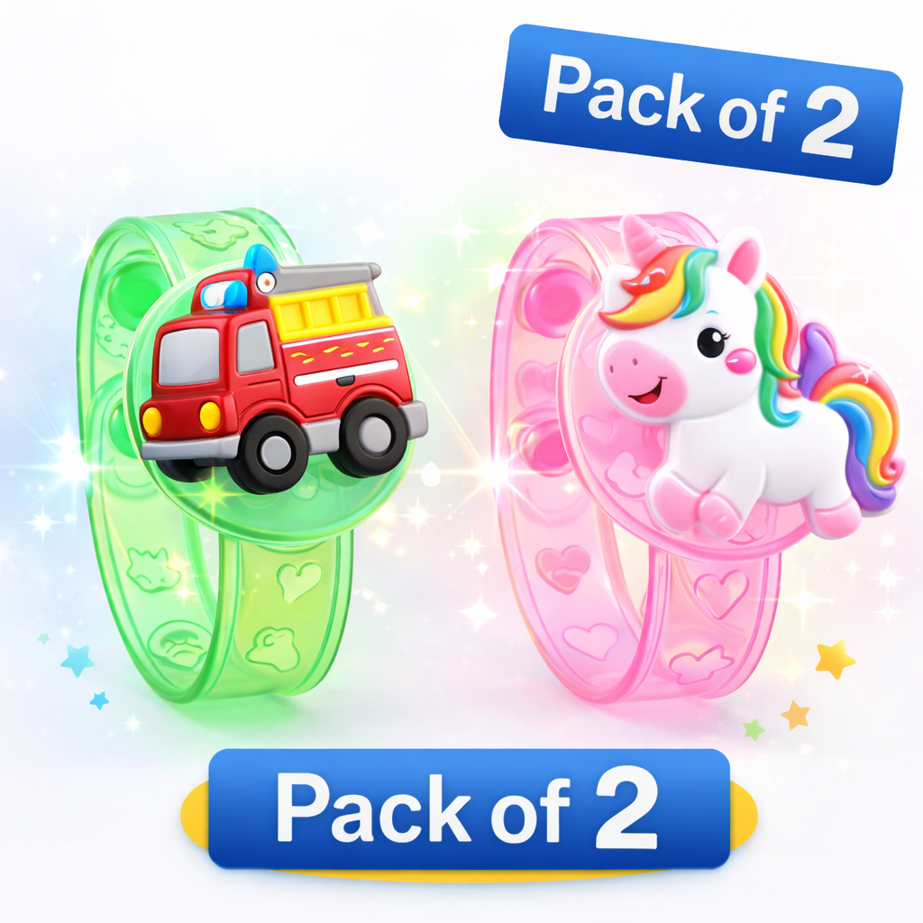 LeafBlu Premium Kids Rakhi Bracelet (Pack of 2) | Fun Cartoon Bhai Rakhi