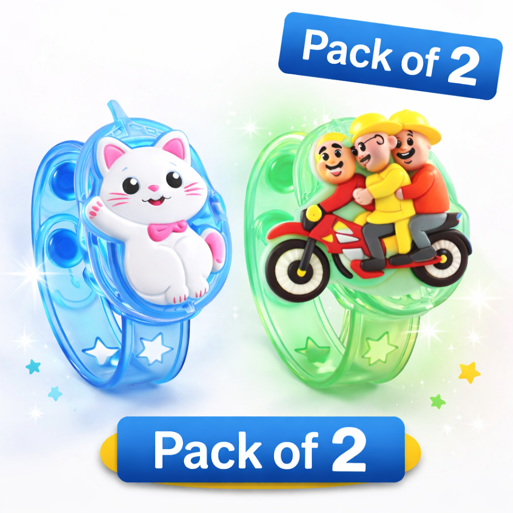 LeafBlu Cartoon Kids Rakhi (Pack of 2) | Fun Bracelet Rakhi for Raksha Bandhan
