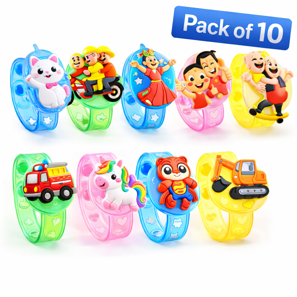 LeafBlu Kids Character Bracelet Rakhi Set | Premium Designer (Rakhi Pack of 10)