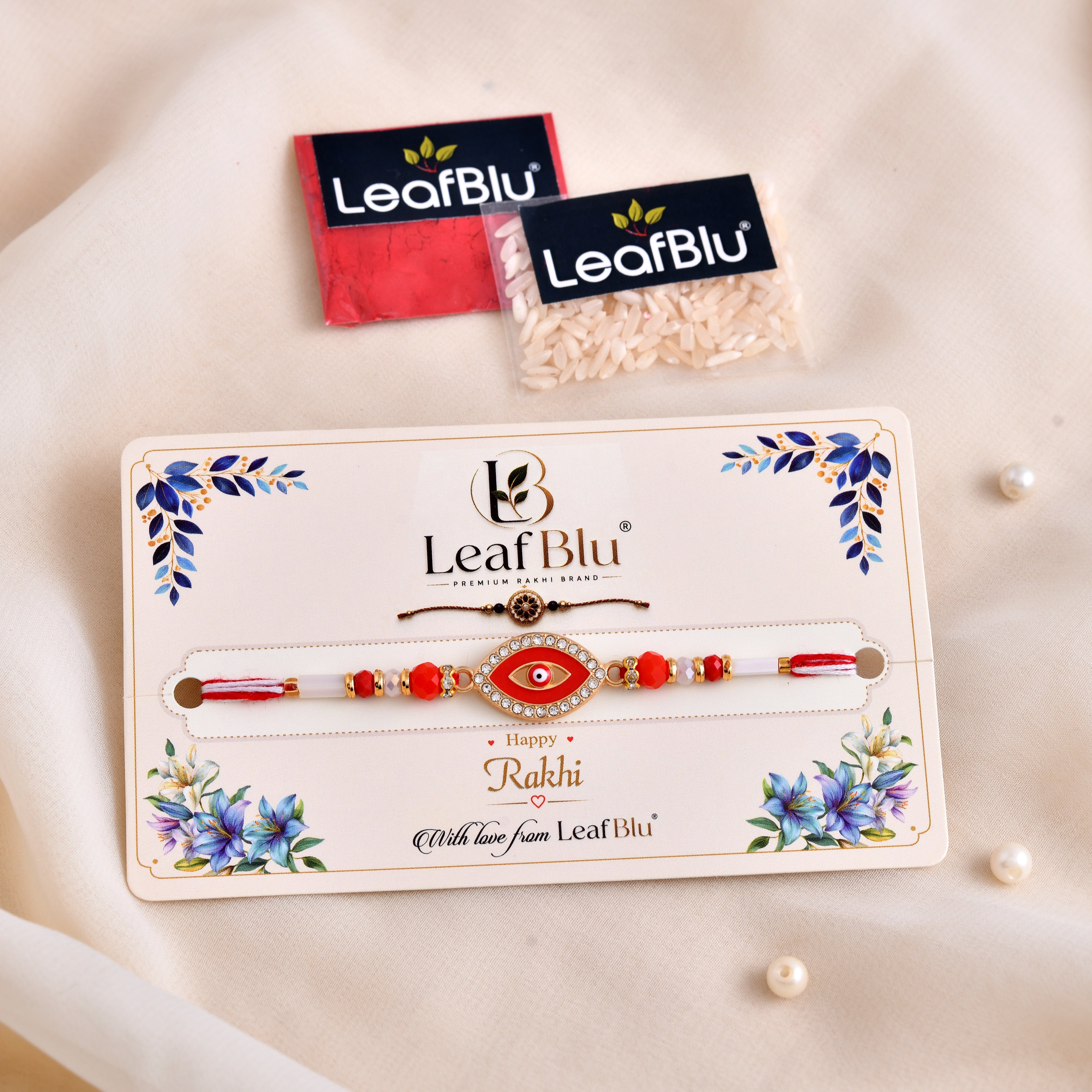 LeafBlu Premium Designer Rakhi for Brother | Elegant Raksha Bandhan Rakhi (Pack of 1)