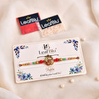 LeafBlu Fancy Designer Rakhi Pack of 1 | Premium Bhai Rakhi for Raksha Bandhan (Pack of 1)