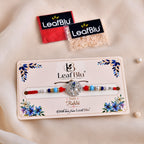 LeafBlu Premium Designer Rakhi for Brother | Elegant Raksha Bandhan Rakhi Pack of 1