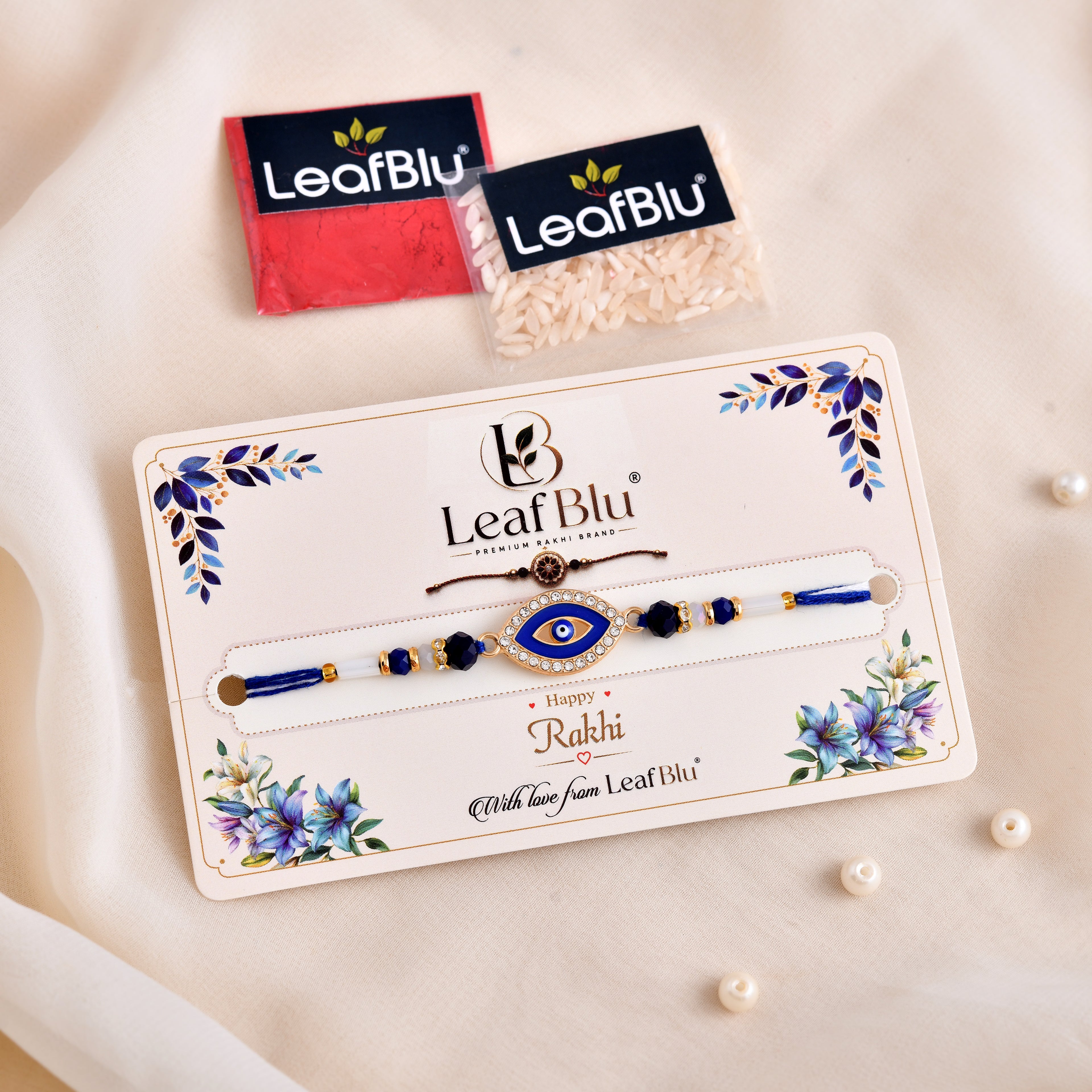 LeafBlu Elegant Premium Rakhi for Brother | Festive Designer Rakhi | Pack of 1