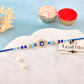 LeafBlu Traditional Evil Eye Rakhi | Premium Rakhi Gift for Brother (Pack of 1)