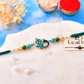 LeafBlu Premium Peacock Rakhi for Brother | Designer Raksha Bandhan Rakhi (Pack of 1)