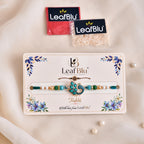 LeafBlu Premium Peacock Rakhi for Brother | Designer Raksha Bandhan Rakhi (Pack of 1)