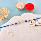 LeafBlu Infinity Evil Eye Rakhi | Premium Bhai Rakhi for Raksha Bandhan (Pack of 1)