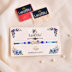 LeafBlu Infinity Evil Eye Rakhi | Premium Bhai Rakhi for Raksha Bandhan (Pack of 1)