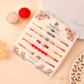 LeafBlu Premium Designer Rakhi Combo (Pack of 5) | Pearl & Beaded Rakhi Set