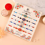 LeafBlu Premium Evil Eye Rakhi Combo Pack of 5 | Designer Nazar Rakhi Set (Pack of 5)
