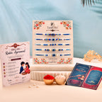 LeafBlu Premium Evil Eye Rakhi Combo Pack of 5 | Nazar Rakhi Set for Brother (Pack of 5)
