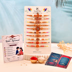 LeafBlu Mahakal & Spiritual Rakhi Combo Set | Pack of 10 Designer Rakhis
