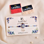 LeafBlu Premium Brother Rakhi | Elegant Stone Rakhi Design