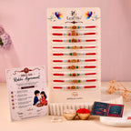 LeafBlu Traditional Rakhi Combo | Premium Designer Rakhi Pack of 10