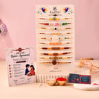 LeafBlu Premium Rakhi Combo Set | Pack of 10 Designer Rakhis for Brother