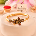 LeafBlu Mahakal Bracelet Kada for Men | Gold Finish Spiritual Bracelet (Pack of 1)