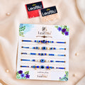 LeafBlu Evil Eye Rakhi Combo Pack of 5 | Designer Rakhi for Raksha Bandhan