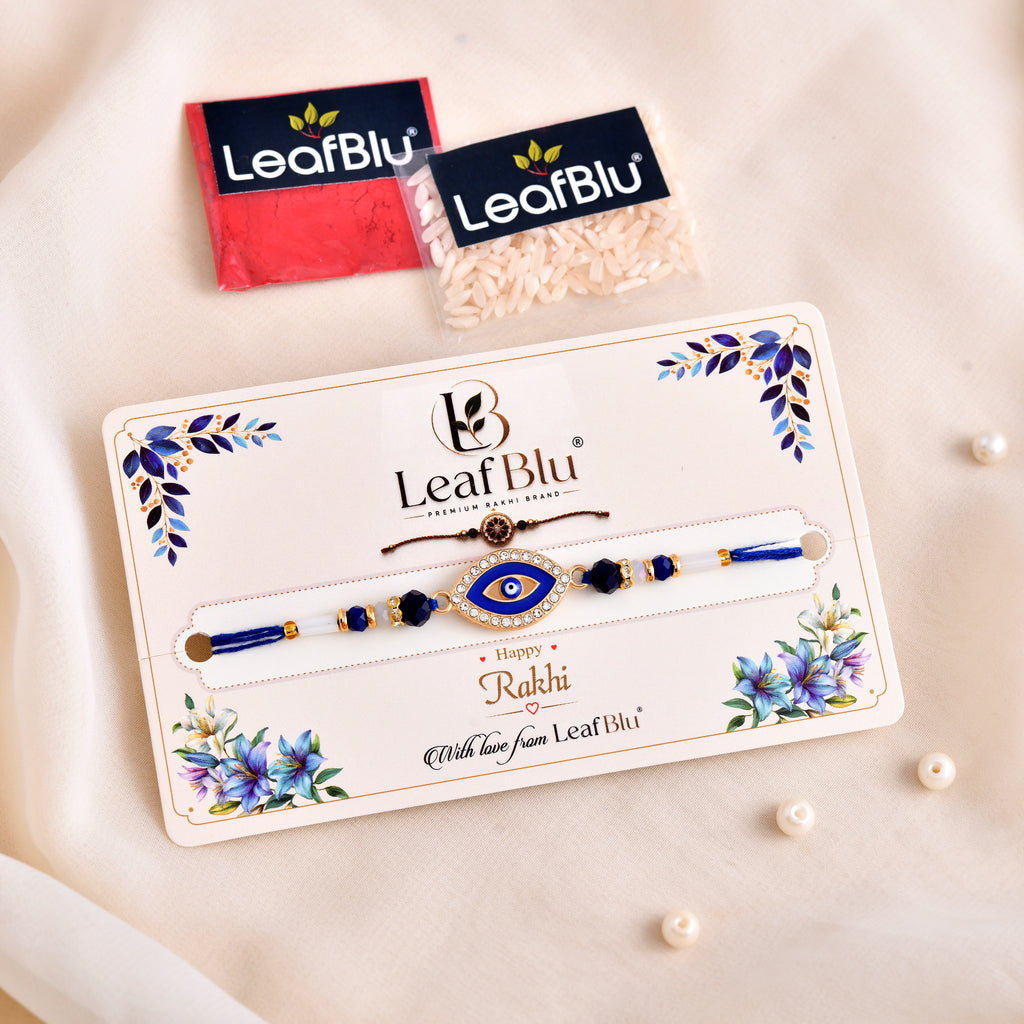 LeafBlu Premium Evil Eye Rakhi for Brother | Designer Rakhi