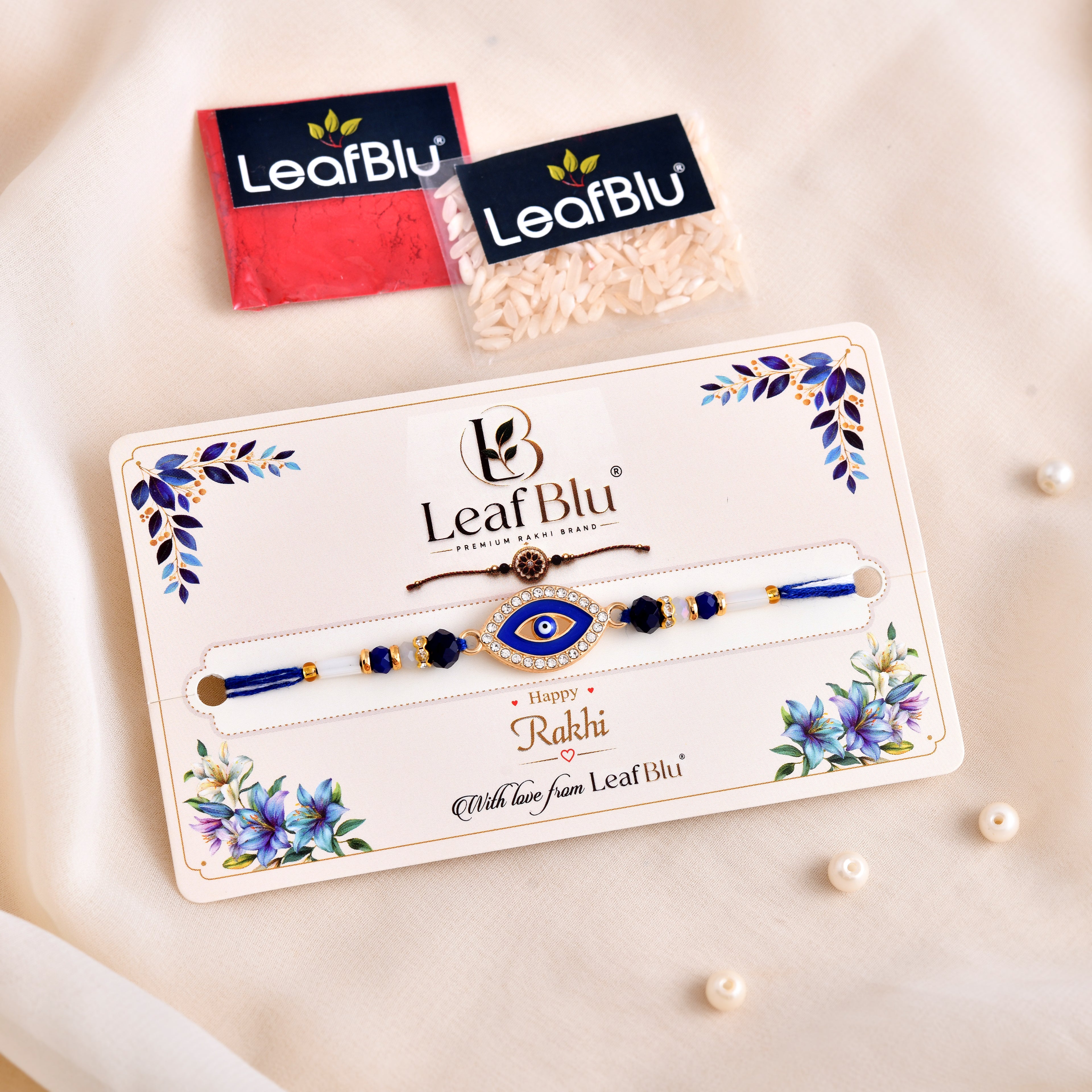 LeafBlu Premium Evil Eye Rakhi for Brother | Designer Rakhi