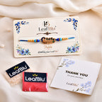 LeafBlu Fancy Designer Rakhi | Peacock Theme Rakhi for Raksha Bandhan