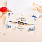 LeafBlu Fancy Designer Rakhi | Peacock Theme Rakhi for Raksha Bandhan