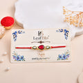 LeafBlu Premium Designer Rakhi for Brother | Elegant Stone Work Rakhi