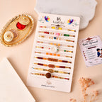 LeafBlu Premium Festival Rakhi Collection | Pack of 10 Handmade Designer Rakhis