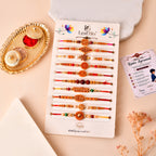 Premium Religious Rakhi Pack of 10 | Mahadev Inspired Brother Rakhi Set by LeafBlu
