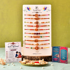 Premium Religious Rakhi Pack of 10 | Mahadev Inspired Brother Rakhi Set by LeafBlu
