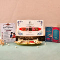 LeafBlu Premium Friendship Band Style Rakhi for Brother | Handmade Beaded Rakhi with Rakhi Agreement Card & Greeting Card