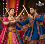 LeafBlu Decorative Dandiya Sticks for Garba & Navratri | Festive Dandiya Set