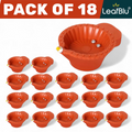 LeafBlu Water Sensor Reusable Led Diya for Home/ Diwali/ Festival Decoration Light Diya Plastic(Pack of 18)