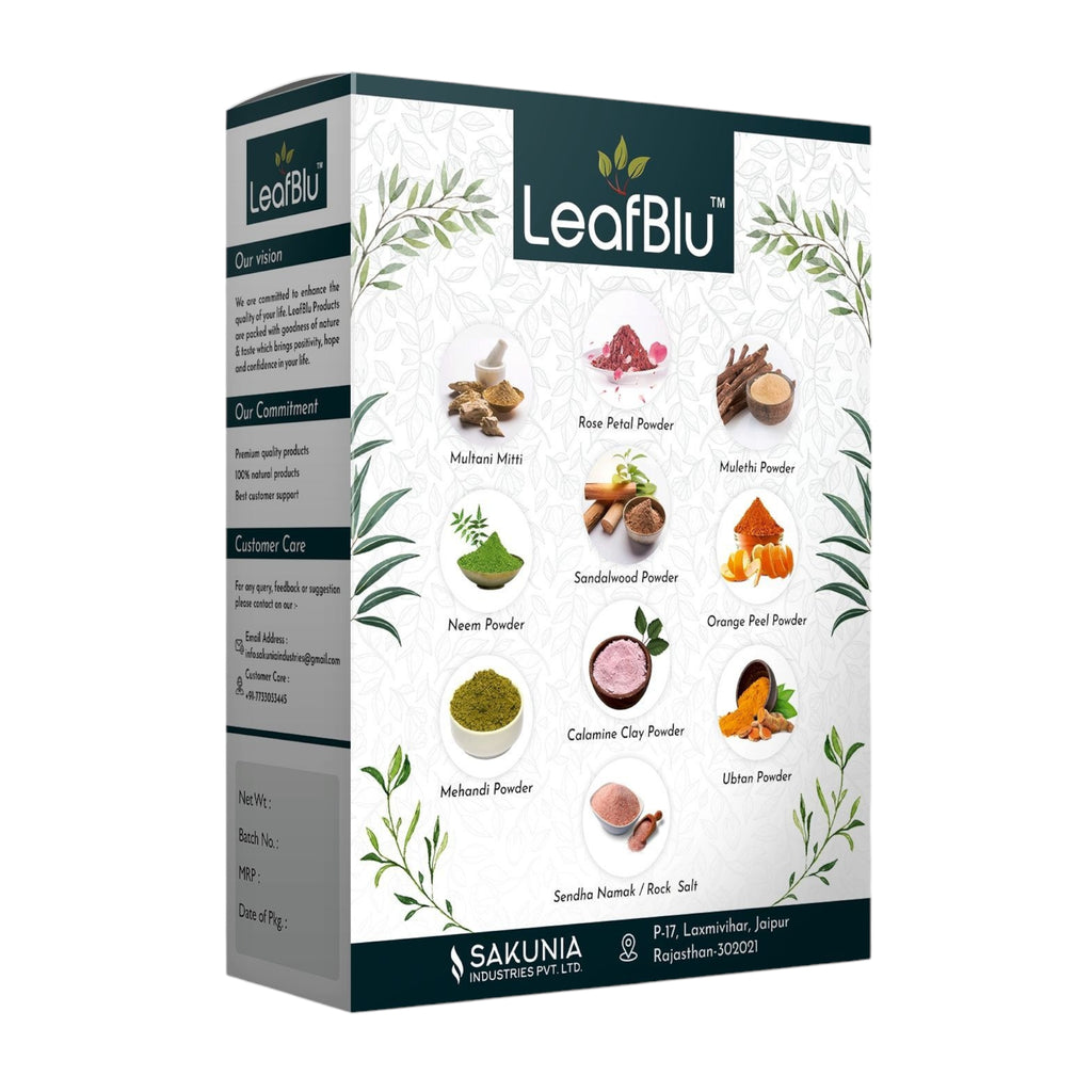 LeafBlu Multani Mitti Powder Plain 200 Gm (Pack of 1)